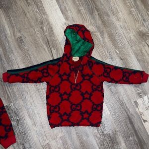 Red, Blue, & green Authentic Gucci Hoodie & Joggers 24 months toddler
